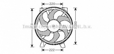 AVA QUALITY COOLING rt7523 -  Вентилятор, охлаждение двигателя